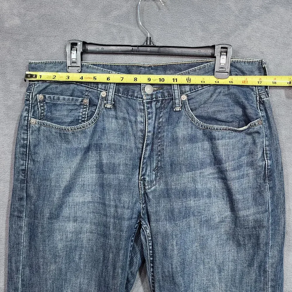 Levi's 514 Jeans‎ Relaxed Straight Fit Mens 34 X 31 Blue Denim R Tab Blank Tab